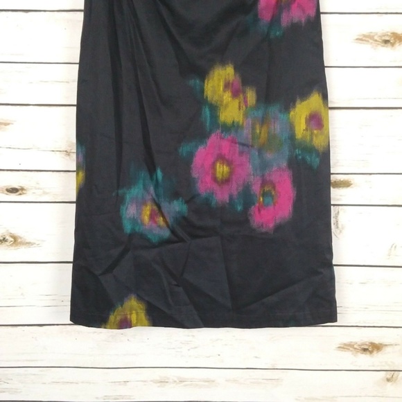 LOFT Watercolor Floral Print Sheath Dress 4 - Picture 4 of 5